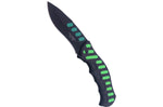 Couteau pliant Herbertz 565912 manche cranté aluminium noir / vert 12,2cm