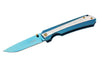 Couteau pliant Herbertz 591811 Titanblue tout inox 11cm