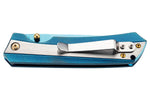 Couteau pliant Herbertz 591811 Titanblue tout inox 11cm