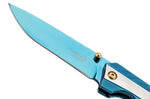 Couteau pliant Herbertz 591811 Titanblue tout inox 11cm