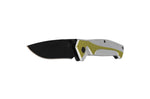 Couteau pliant Herbertz 566311 lame noire et manche aluminium argenté / jaune 11,4cm