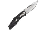 Couteau pliant Herbertz 568512 manche aluminium décor stries dorées 11,5cm