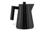Bouilloire électrique Alessi Plissé noire design par Michele De Lucchi - 1 L