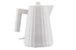 Bouilloire électrique Alessi Plissé blanche design par Michele De Lucchi - 1 L
