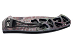Couteau pliant Herbertz 594512 look reptilien manche mi-squelette en polymère 11,5cm