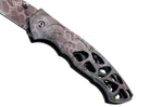 Couteau pliant Herbertz 594512 look reptilien manche mi-squelette en polymère 11,5cm
