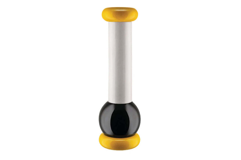 Moulin à épices Alessi Twergi 100 Values Collection 23cm design par Ettore Sottsass - Jaune