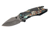 Couteau pliant Herbertz 592709 tout inox motif "Grim Reaper" la grande faucheuse 9cm + décapsuleur