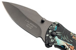 Couteau pliant Herbertz 592709 tout inox motif "Grim Reaper" la grande faucheuse 9cm + décapsuleur