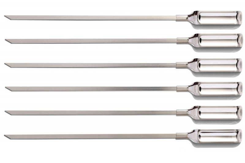 Set de 6 piques à brochettes OXO en acier inoxydable réutilisables