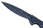 Grand couteau pliant Herbertz 596819 manche fin et ergonomique ajouré G10 noir 19,2cm