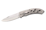 Couteau pliant Herbertz 565212 tout en inox décor aigle enflammé manche 12cm