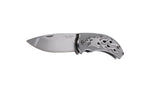 Couteau pliant Herbertz 565212 tout en inox décor aigle enflammé manche 12cm