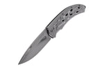 Couteau pliant Herbertz 565212 tout en inox décor aigle enflammé manche 12cm