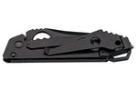 Couteau pliant Herbertz 587510 tout inox revêtement noir manche 10cm