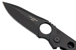 Couteau pliant Herbertz 587510 tout inox revêtement noir manche 10cm