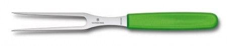 Fourchette diapason à découper manche vert lame inox 15cm Victorinox