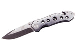 Couteau pliant de secours Herbertz 211712 tout inox manche ajouré 11,8cm