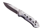 Couteau pliant de secours Herbertz 211712 tout inox manche ajouré 11,8cm