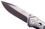 Couteau pliant de secours Herbertz 211712 tout inox manche ajouré 11,8cm