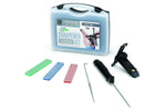Kit 3 pierres à aiguiser diamantées DMT Aligner Prokit avec support + fusil pour lame dentée + guide d'affûtage