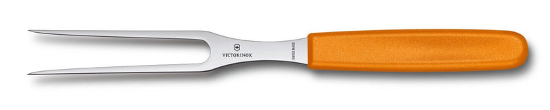 Fourchette à découper manche orange lame inox 15cm Victorinox
