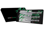 Coffret 3 couteaux Samura Bamboo tout inox AUS8 : Office + Universel + Chef