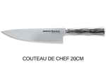 Coffret 3 couteaux Samura Bamboo tout inox AUS8 : Office + Universel + Chef