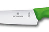 Couteau à découper manche vert lame inox 19cm Victorinox 6.8006.19L4