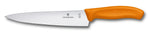 Couteau à découper manche orange lame inox 19cm Victorinox 6.8006.19L9
