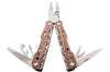 Pince multifonction Herbertz 106800 8 pièces inox revêtement titane manche façon bois + étui nylon
