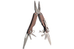 Pince multifonction Herbertz 106700 9 pièces inox revêtement titane manche aspect bois 10,2cm + étui nylon