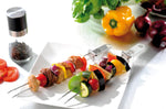 Set de 2 piques à brochettes doubles Gefu Twinco en acier inoxydable