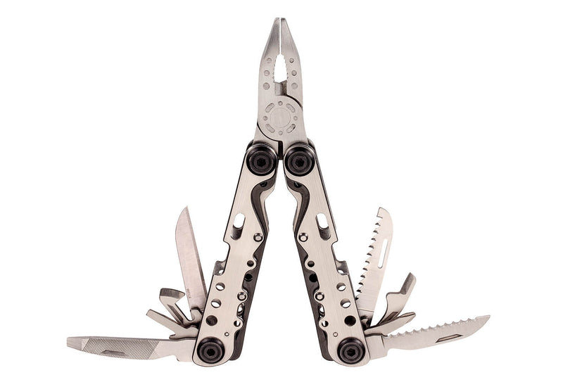 Pince multifonction Herbertz 571300 tout inox 9 pièces manche ajouré 10,5cm + étui nylon