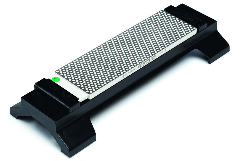 Pierre à aiguiser diamant DMT Duo Sharp Hardcoat à grain 600/1200 + socle antidérapant