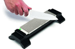 Pierre à aiguiser diamant DMT Duo Sharp Hardcoat à grain 600/1200 + socle antidérapant