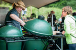 Chariot à roulettes avec poignée intégrée pour barbecue Big Green Egg 2XL