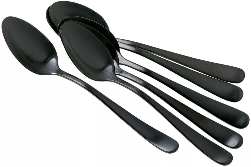 Coffret de 6 cuillères à moka Amefa Austin inox revêtement coloré - Gris graphite