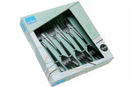 Coffret de 6 fourchettes dessert Amefa Austin inox revêtement coloré - Gris graphite
