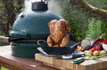 Table en bois d'eucalyptus pour barbecue Big Green Egg Large