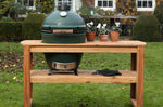 Table en bois d'eucalyptus pour barbecue Big Green Egg Large