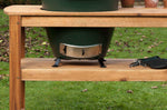 Pack Big Green Egg Large barbecue + table eucalyptus + convEGGtor + berceau de table + 4 roulettes