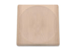 Planche à découper pour hachoir Triangle en bois de hêtre 20x20x4cm