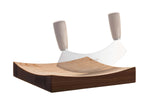 Planche à découper pour hachoir Triangle en frêne 23x23x4cm