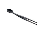 Pince à dresser avec cuillère intégrée Triangle inox 17cm - Noir