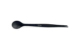 Pince à dresser avec cuillère intégrée Triangle inox 17cm - Noir