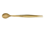 Pince à dresser avec cuillère intégrée Triangle inox 17cm - Doré