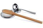 Repose-cuillère Alessi T-1000 tout inox 18/10 design par Valerio Sommella