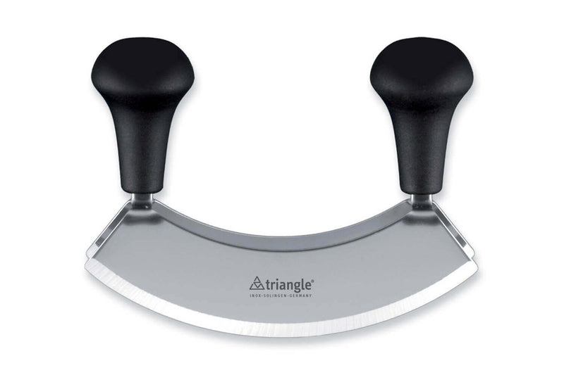 Hachoir berçoir Triangle double lame inox - 3 tailles - 14 cm