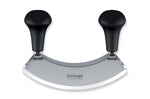 Hachoir berçoir Triangle double lame inox - 3 tailles - 14 cm